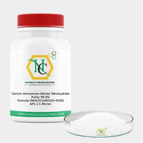 Cerium Ammonium Nitrate Tetrahydrate Powder Low Price 50 Nanochemazone