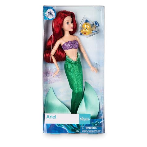 Ariel Classic Doll With Flounder Figure 11 1 2 The Little Mermaid Little Mermaid Doll Disney