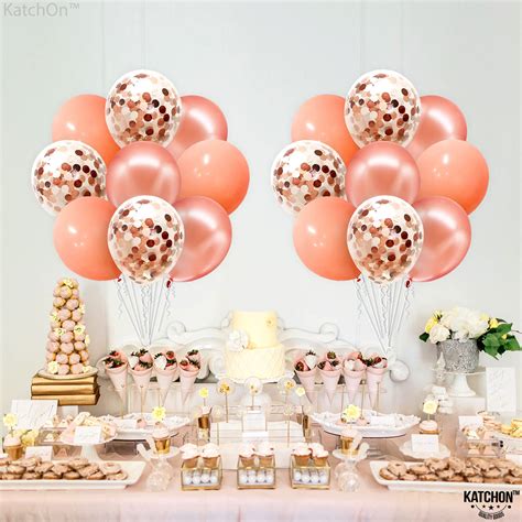 Buy Pack Of Rose Gold Balloons Set Inch Rose Gold Balloon