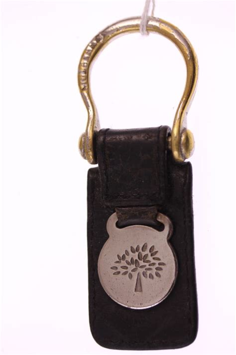 Mulberry Genuine Original ‘vintage Keyring In Used Condition