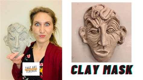 How To Make A Clay Portrait Step By Step Clay Mask Tutorial Youtube