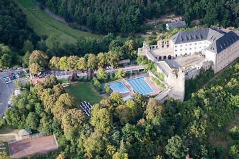 Altleiningen Aus Der Vogelperspektive Burganlage Der Burg