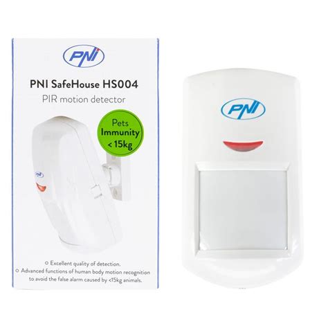 Sensore Di Movimento Pir Pni Safehouse Hs004 Per Sistemi Di Allarme