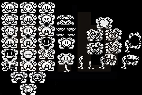 Undertale Flowey Sprite Sheet