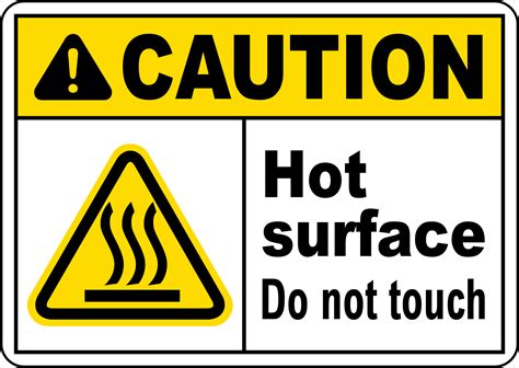 Caution Hot Surface Sign Save Online