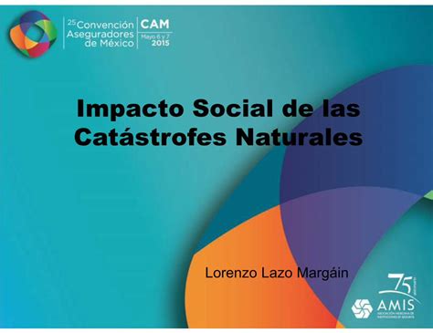 Pdf Impacto Social De Las Cat Strofes Naturales De Los