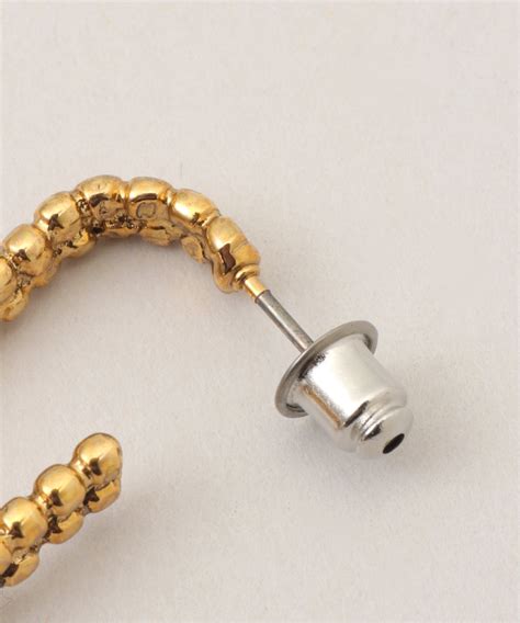 【ader Bijoux アデル ビジュー】cutsteel Baroque Pearl Chain（ピアス（両耳用））｜la