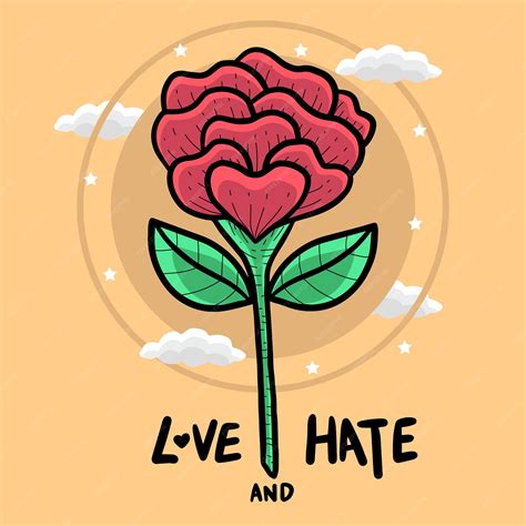 Love Vs Hate Drawing