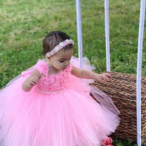 Ivory Flower Girl Dress Tulle Dress First Birhtday Outfit Etsy