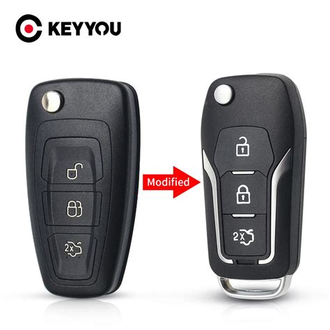 KEYYOU Ge Ndert Flip Schl Ssel Klapp Auto Remote Key Shell F R Ford