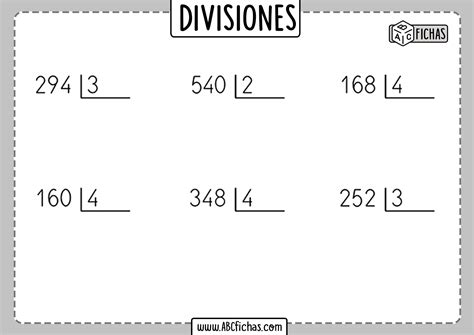 Primaria Ejercicios De Divisiones Para Imprimir Ejercicios De Sexiz Pix