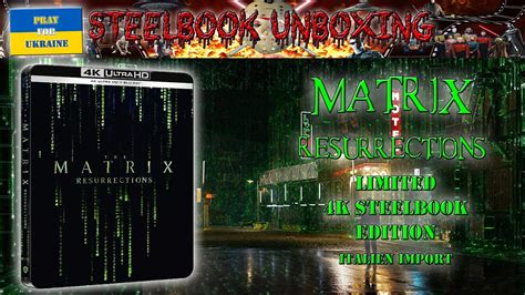 Unboxing MATRIX RESURRECTIONS 4K Steelbook Italien Import YouTube