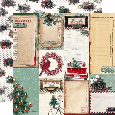 Christmas Scrapbooking Paper Stickers Supplies