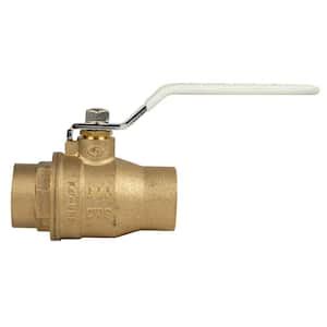 TMG 2 In Lead Free Brass Solder Ball Valve With Stainless Steel Ball