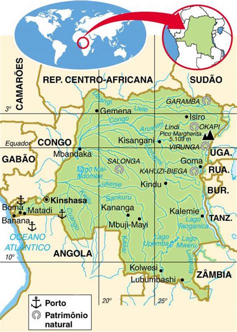 Rep Blica Democr Tica Do Congo Geografia Total