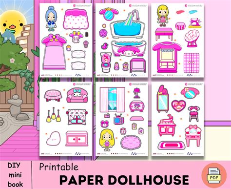 Pretty Toca Boca Paper Dollhouse Printable Toca Boca Off