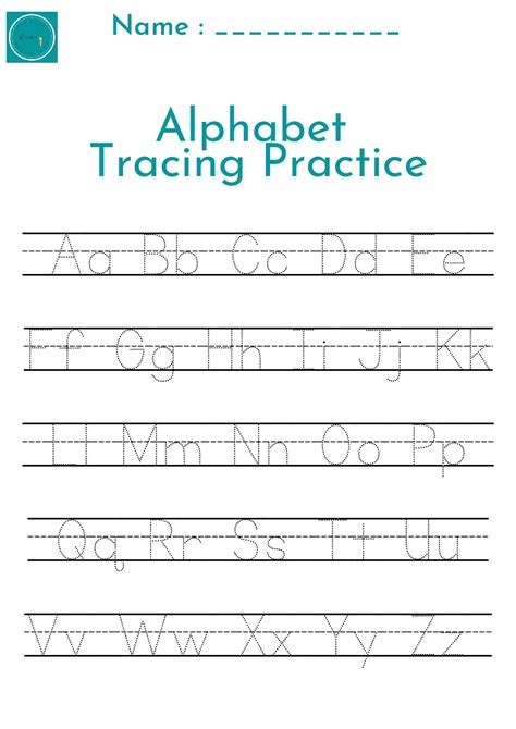 Printable alphabet letters worksheet