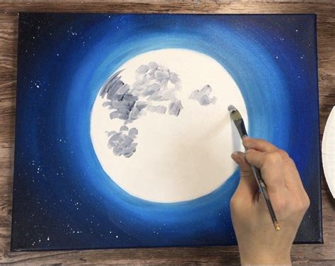 Moon Painting Step By Step Acrylic Painting Tutorial With Pictures