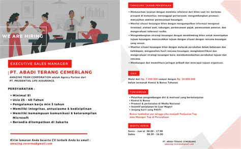 Contoh Iklan Lowongan Kerja Singkat Menarik Salamadian