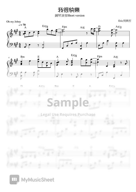 Eric Chou Collection Piano Sheets By Ohmyjohny