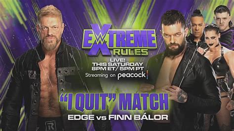 Wwe Extreme Rules 2022 Edge Vs Finn Bálor I Quit Match Youtube