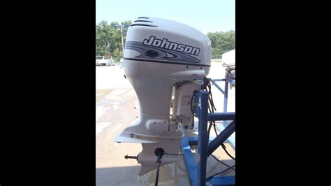 Used 2001 Johnson J90VLSIF 90HP 2 Stroke Outboard Boat Motor 20 Shaft