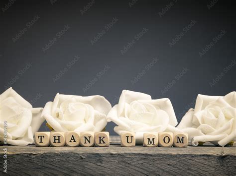 Thank you mom Stock Photo | Adobe Stock