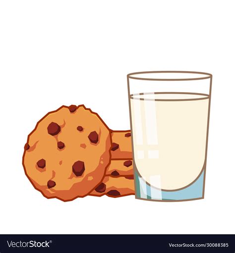 Milk And Cookies Cartoon