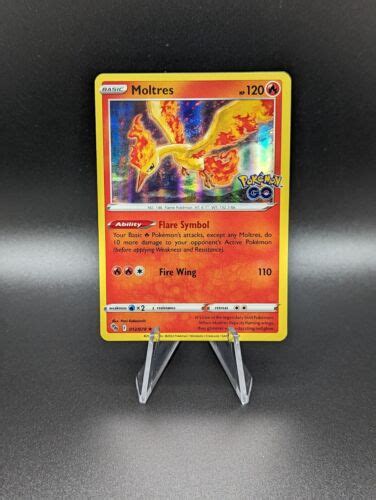 Pokemon Tcg Moltres Pokemon Go Holo Rare Ebay