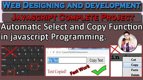 Text Copy Button Javascript Copy Text To Clipboard Javascript Tutorial For Beginners Mr Tech