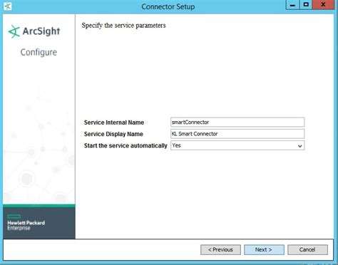 Installing ArcSight SmartConnector Windows