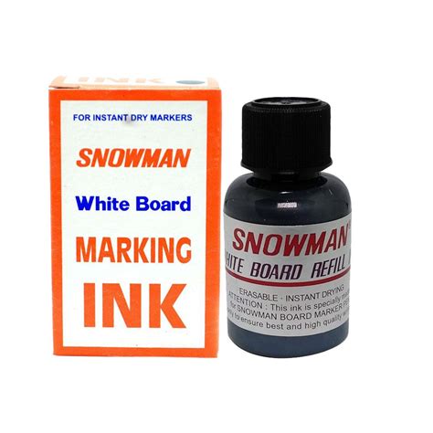 Jual Isi Tinta Spidol White Board Refill Marking Ink Snowman Refil