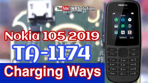 Nokia 105 2019 Ta 1174 Charging Ways Youtube