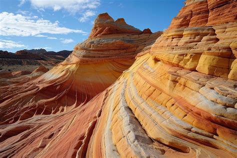 Premium Photo A Large Rock Formation In The Middle Of A Desert