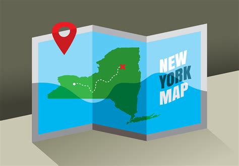 New York Map Vector 162372 Vector Art At Vecteezy