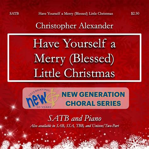 Have Yourself A Merry Little Christmas Arr Christopher Alexander By Barry Manilow Sheet Music