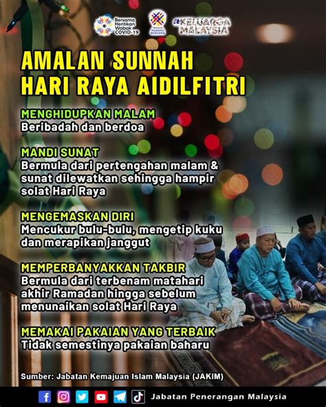 AMALAN SUNNAH HARI RAYA AIDILFITRI Portal Rasmi Jabatan Penerangan