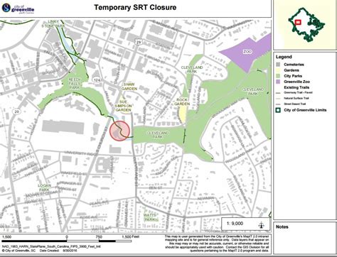 Map Swamp Rabbit Trail