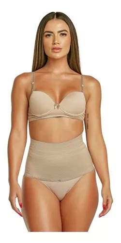 Calcinha Cinta Modeladora Alta Compress O Zero Barriga Cm Frete Gr Tis