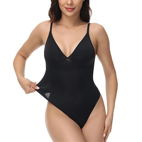 EHQJNJ Female Shapewear Bodysuit Plus Size Women Women Sling Push Up