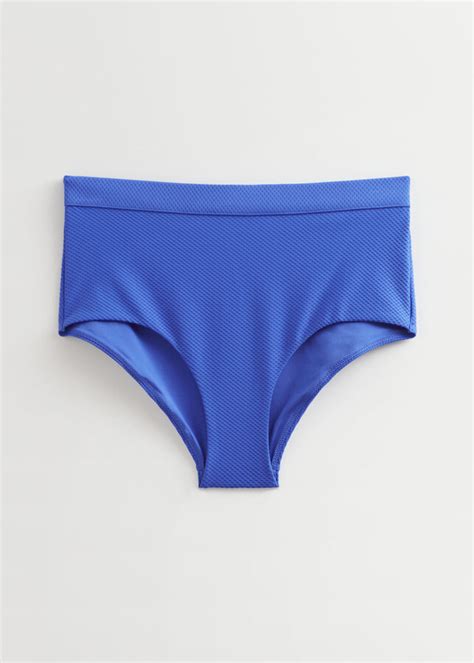 And Other Stories Textured High Waist Bikini Briefs Shopstyle Two