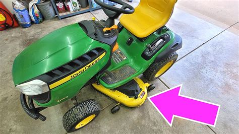 Deck Removal John Deere Riding Mower Easy YouTube