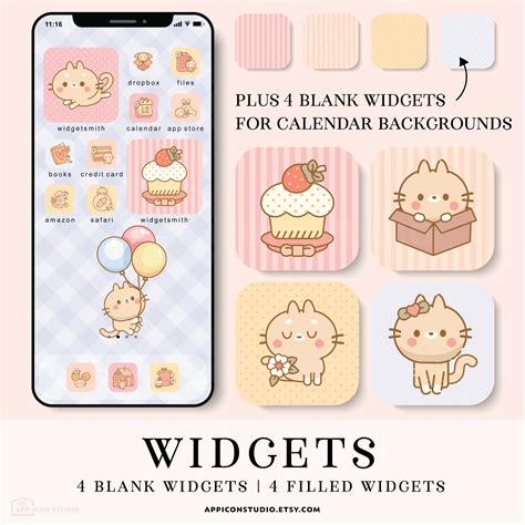 Kawaii Aesthetic App Icons Ios Icons Cute Kawaii Icons Etsy