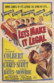 Let S Make It Legal 1951 Starring Claudette Colbert Macdonald Carey