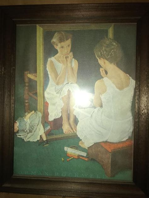 Girl At The Mirror Norman Rockwell