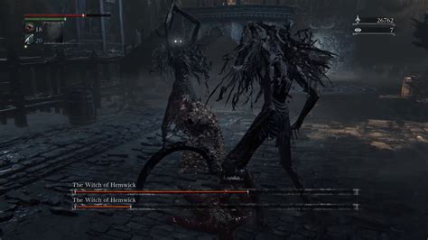 Bloodborne The Witch Of Hemwick Boss Fight Youtube