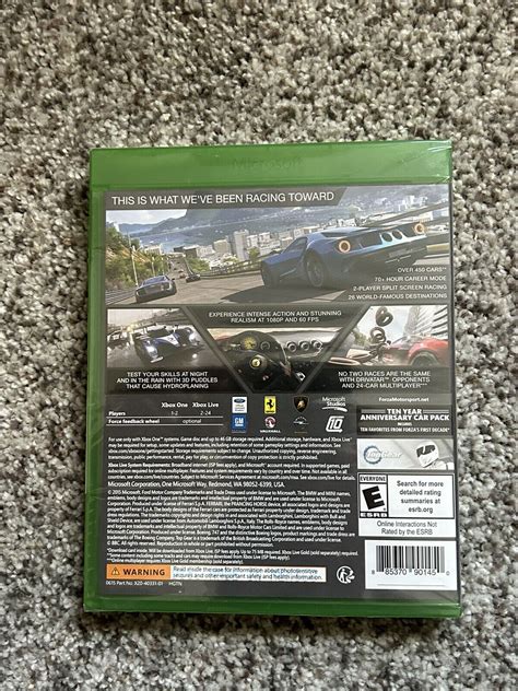 Forza Motorsport 6 Ten Year Anniversary Edition Microsoft Xbox One 2015 New 885370901450 Ebay