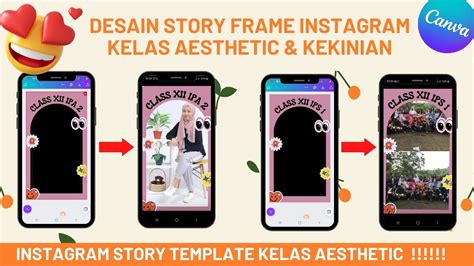 TUTORIAL CARA MEMBUAT DESAIN INSTAGRAM STORY FRAME KELAS AESTHETIC