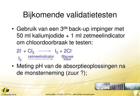 Test Van De Compendiummethode Voor Cl2 In Aanwezigheid Van CO2 Ppt