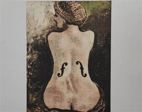 Man Ray Lithograph Le Violon D Ingres Certificate Etsy Australia